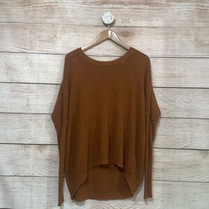 Miracle Medium Brown Long Sleeve Knit Sweater